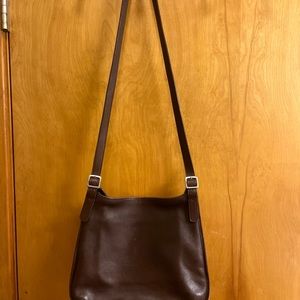 Vintage Coach leather saddle bag